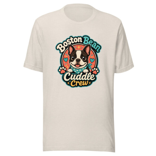 Boston Bean Cuddle Crew Graphic Tee mockup 8