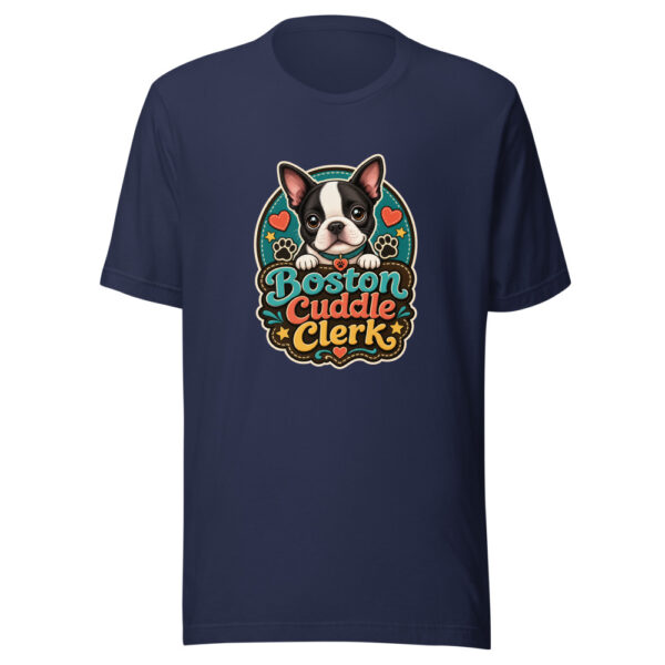 Boston Cuddle Clerk Graphic Tee mockup 4 Boston Cuddle Clerk Graphic Tee mockup 4