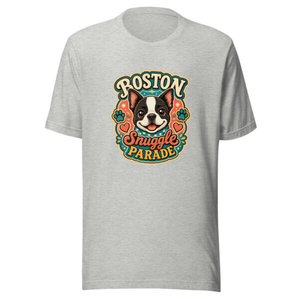 Boston Snuggle Parade Graphic Tee mockup 5