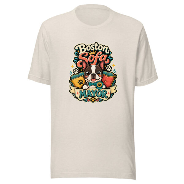 Boston Sofa Mayor Graphic Tee mockup 1 Boston Sofa Mayor Graphic Tee front view