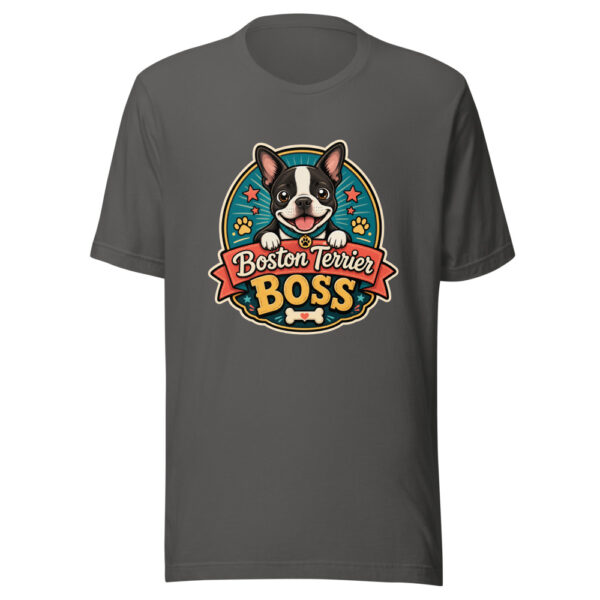 Boston Terrier Boss Graphic Tee mockup 5 Boston Terrier Boss Graphic Tee mockup 5