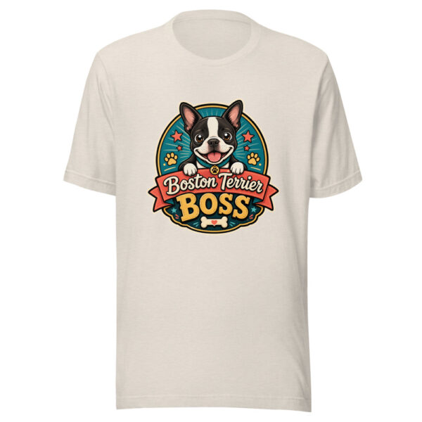 Boston Terrier Boss Graphic Tee mockup 8 Boston Terrier Boss Graphic Tee mockup 8