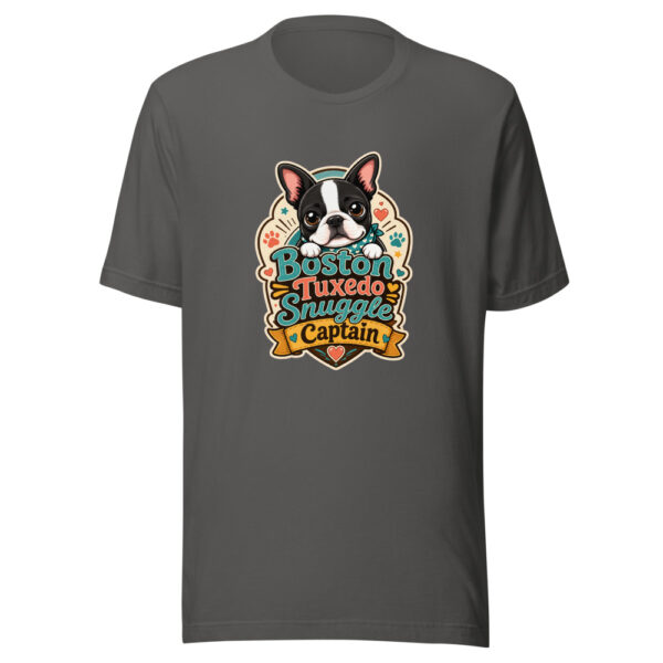 Boston Tuxedo Snuggle Captain Graphic Tee mockup 4 Boston Tuxedo Snuggle Captain Graphic Tee mockup 4