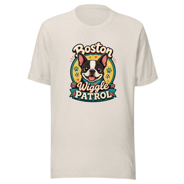 Boston Wiggle Patrol Graphic Tee mockup 8