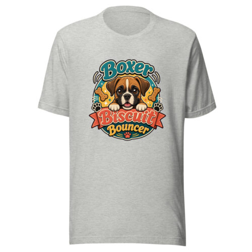 Boxer Biscuit Bouncer Graphic Tee mockup 1 Boxer Biscuit Bouncer Graphic Tee front view