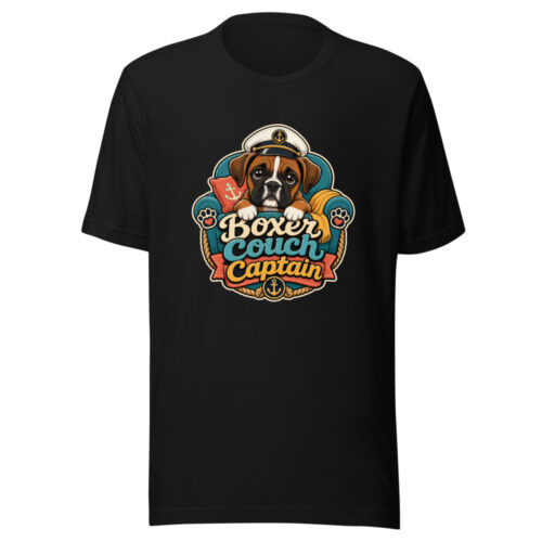Boxer Couch Captain Graphic Tee mockup 1 Boxer Couch Captain Graphic Tee front view