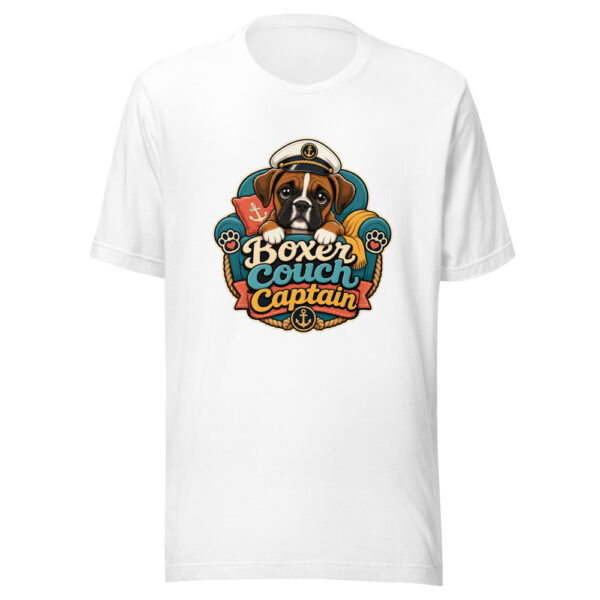 Boxer Couch Captain Graphic Tee mockup 3