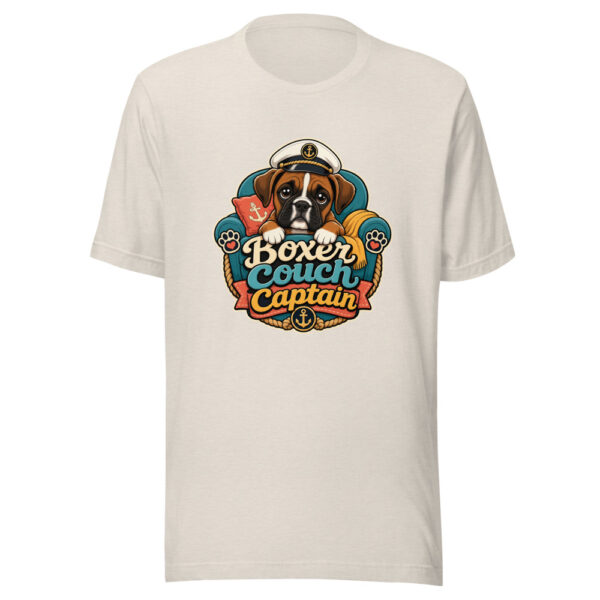 Boxer Couch Captain Graphic Tee mockup 8