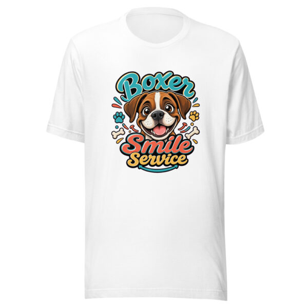 Boxer Smile Service Graphic Tee mockup 2