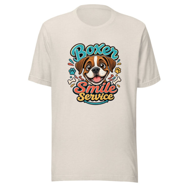 Boxer Smile Service Graphic Tee mockup 8