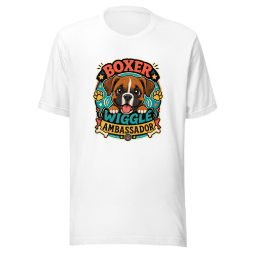 Boxer Wiggle Ambassador Graphic Tee mockup 1 Boxer Wiggle Ambassador Graphic Tee front view