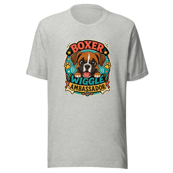 Boxer Wiggle Ambassador Graphic Tee mockup 5