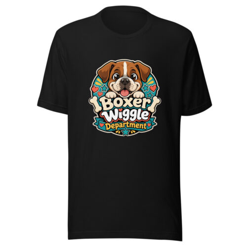 Boxer Wiggle Department Graphic Tee mockup 1 Boxer Wiggle Department Graphic Tee front view
