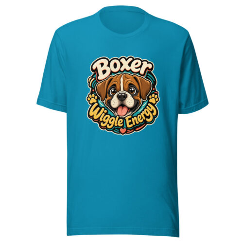 Boxer Wiggle Energy Graphic Tee mockup 1 Boxer Wiggle Energy Graphic Tee front view