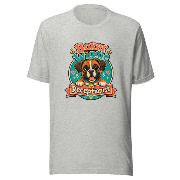 Boxer Wiggle Receptionist Graphic Tee mockup 6 Boxer Wiggle Receptionist Graphic Tee mockup 6
