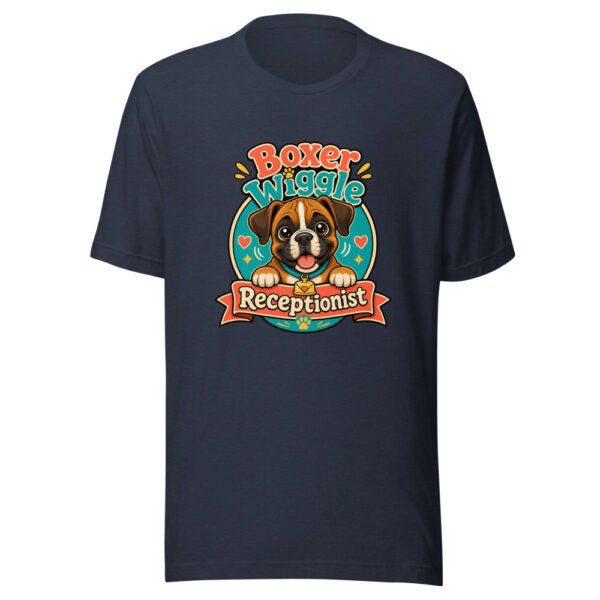 Boxer Wiggle Receptionist Graphic Tee mockup 8 Boxer Wiggle Receptionist Graphic Tee mockup 8