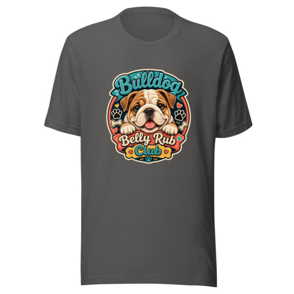Bulldog Belly Rub Club Graphic Tee mockup 4 Bulldog Belly Rub Club Graphic Tee mockup 4