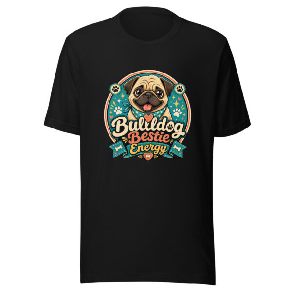 Bulldog Bestie Energy Graphic Tee mockup 2 Bulldog Bestie Energy Graphic Tee mockup 2