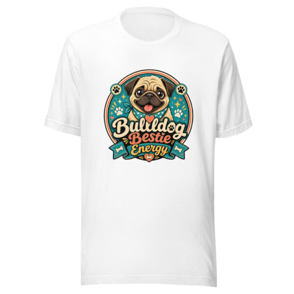 Bulldog Bestie Energy Graphic Tee mockup 3 Bulldog Bestie Energy Graphic Tee mockup 3