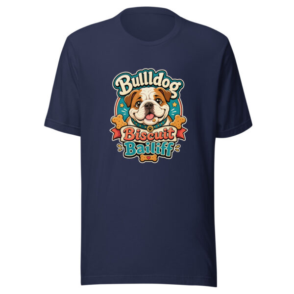 Bulldog Biscuit Bailiff Graphic Tee front view