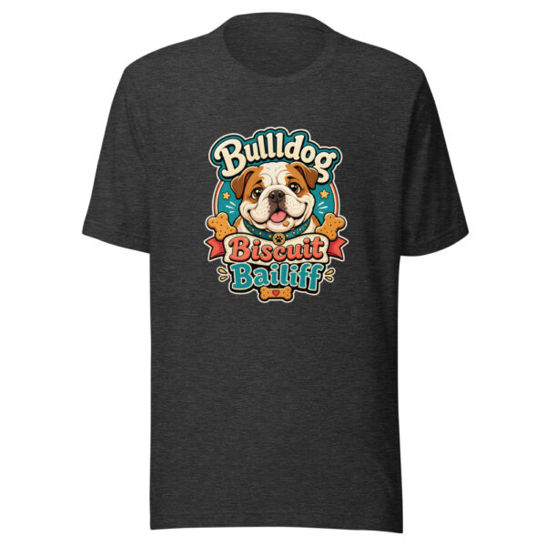 Bulldog Biscuit Bailiff Graphic Tee mockup 6