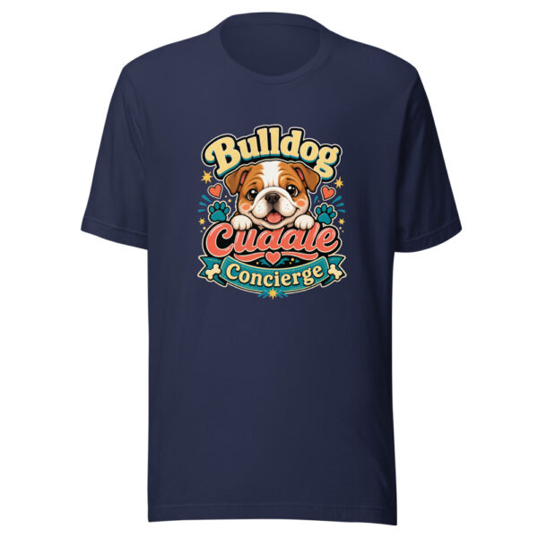 Bulldog Cuddle Concierge Graphic Tee mockup 3 Bulldog Cuddle Concierge Graphic Tee mockup 3