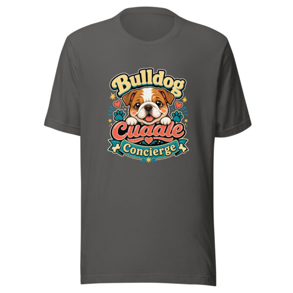 Bulldog Cuddle Concierge Graphic Tee mockup 4 Bulldog Cuddle Concierge Graphic Tee mockup 4