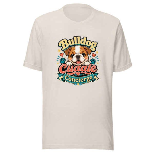 Bulldog Cuddle Concierge Graphic Tee mockup 8 Bulldog Cuddle Concierge Graphic Tee mockup 8