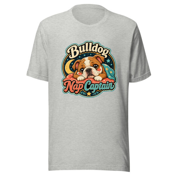 Bulldog Nap Captain Graphic Tee mockup 5