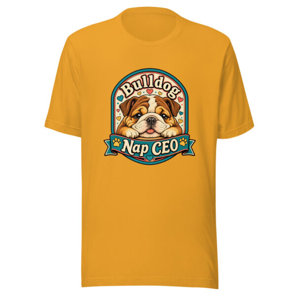 Bulldog Nap CEO Graphic Tee front view