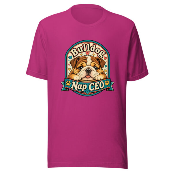 Bulldog Nap CEO Graphic Tee mockup 4