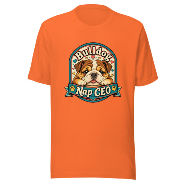 Bulldog Nap CEO Graphic Tee mockup 5