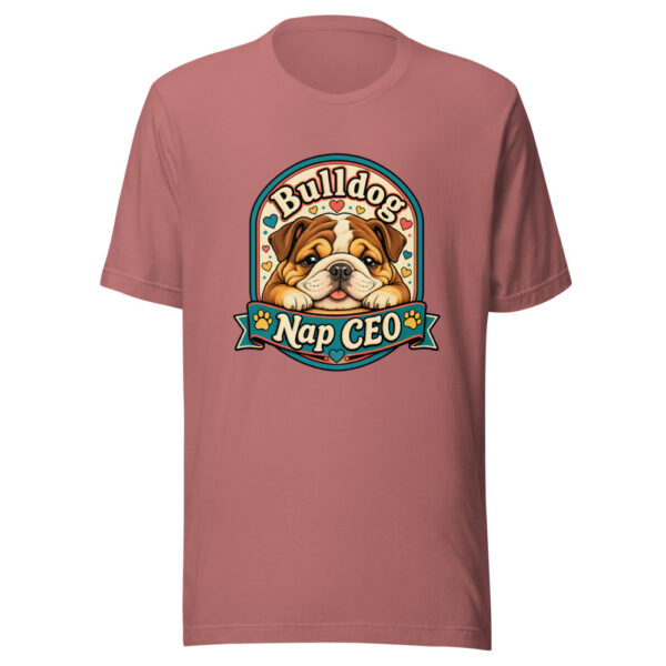 Bulldog Nap CEO Graphic Tee mockup 6