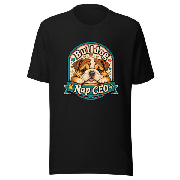 Bulldog Nap CEO Graphic Tee mockup 7