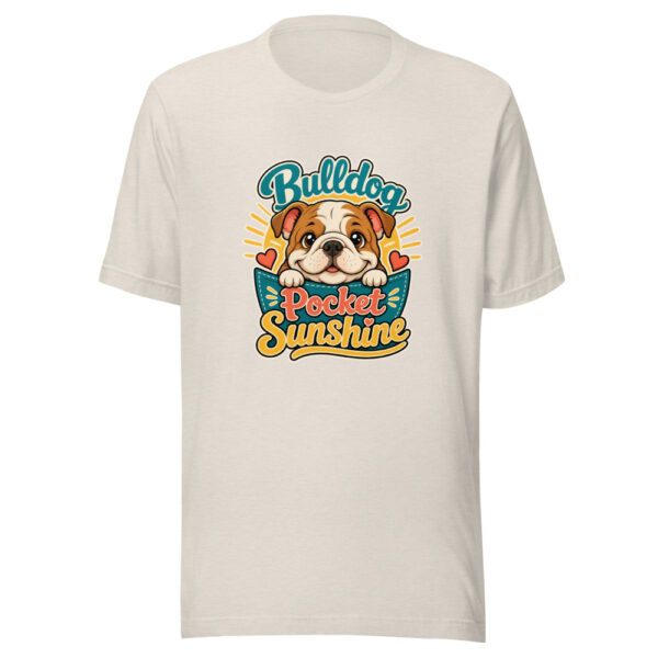 Bulldog Pocket Sunshine Graphic Tee mockup 8 Bulldog Pocket Sunshine Graphic Tee mockup 8