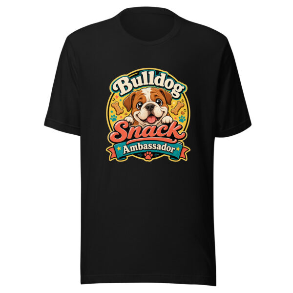 Bulldog Snack Ambassador Graphic Tee mockup 2