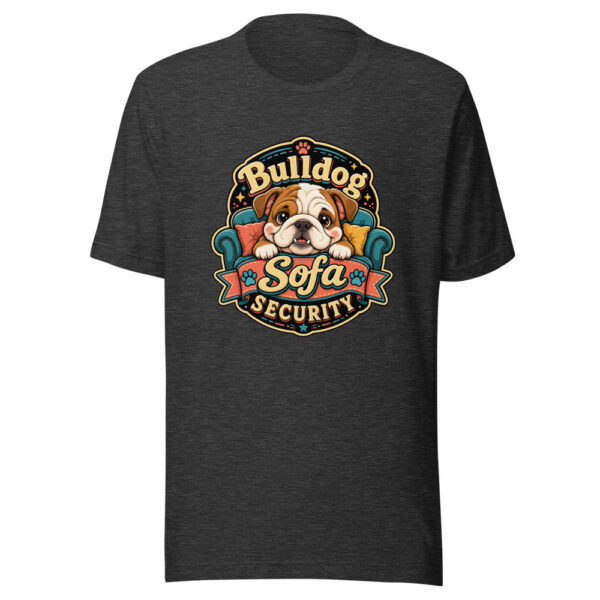 Bulldog Sofa Security Graphic Tee mockup 6 Bulldog Sofa Security Graphic Tee mockup 6