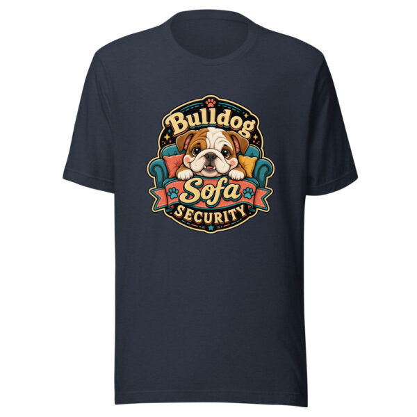 Bulldog Sofa Security Graphic Tee mockup 7 Bulldog Sofa Security Graphic Tee mockup 7