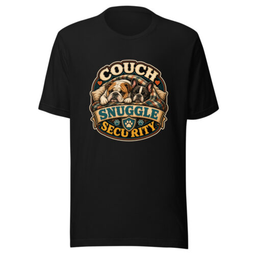 Couch Snuggle Security Heartbeat-20260614-snubbypuppy-codex Graphic Tee mockup 1 Couch Snuggle Security Heartbeat-20260614-snubbypuppy-codex Graphic Tee front view