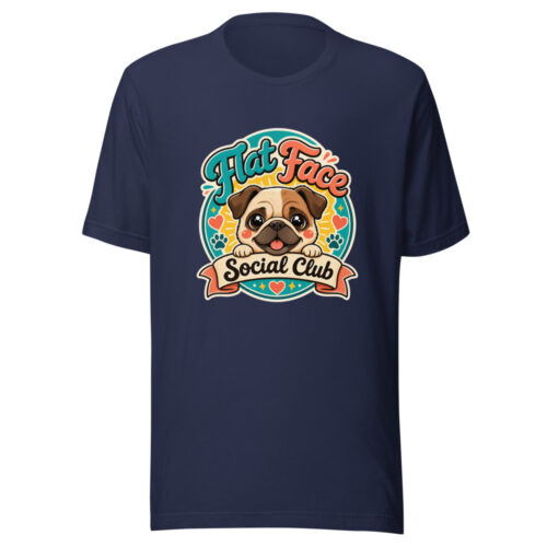 Flat Face Social Club Graphic Tee front view