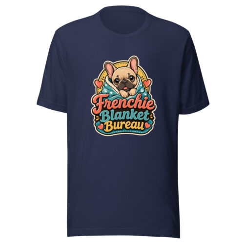 Frenchie Blanket Bureau Graphic Tee front view