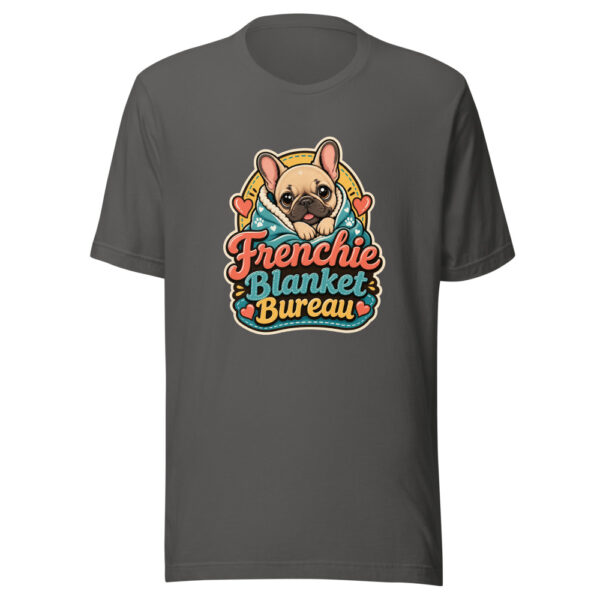 Frenchie Blanket Bureau Graphic Tee mockup 4 Frenchie Blanket Bureau Graphic Tee mockup 4