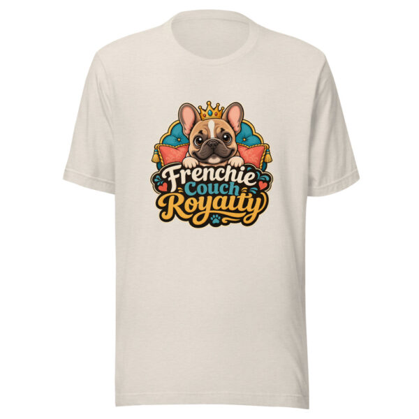 Frenchie Couch Royalty Graphic Tee mockup 8 Frenchie Couch Royalty Graphic Tee mockup 8