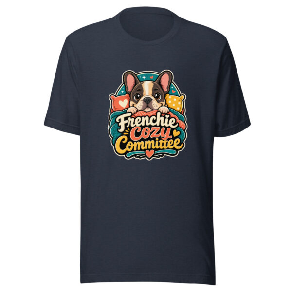 Frenchie Cozy Committee Graphic Tee mockup 7 Frenchie Cozy Committee Graphic Tee mockup 7