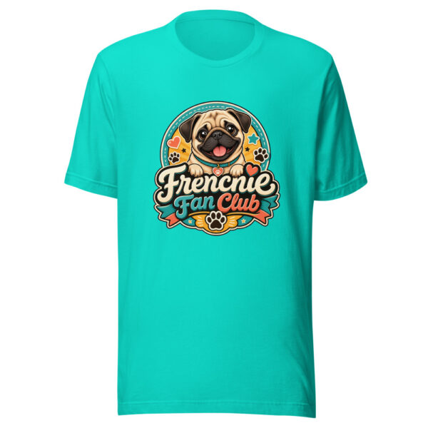 Frenchie Fan Club Graphic Tee mockup 3