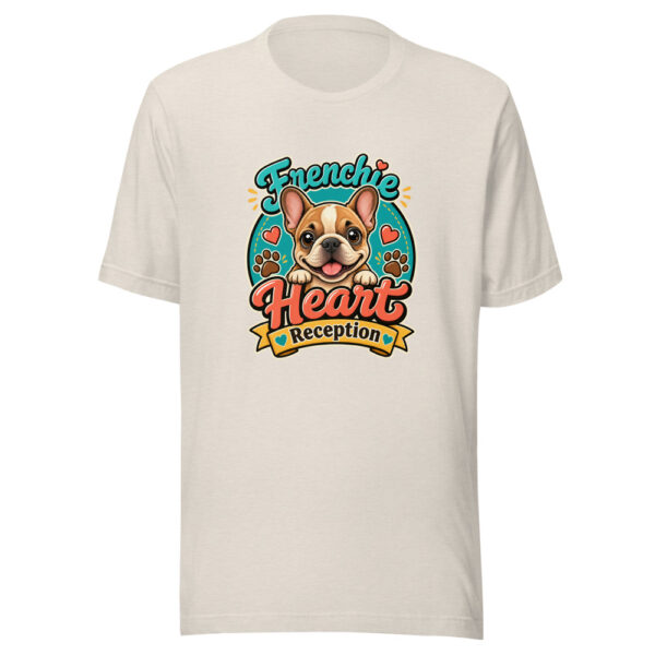 Frenchie Heart Reception Graphic Tee mockup 8 Frenchie Heart Reception Graphic Tee mockup 8