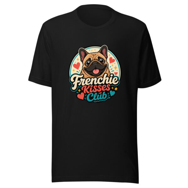 Frenchie Kisses Club Graphic Tee mockup 2