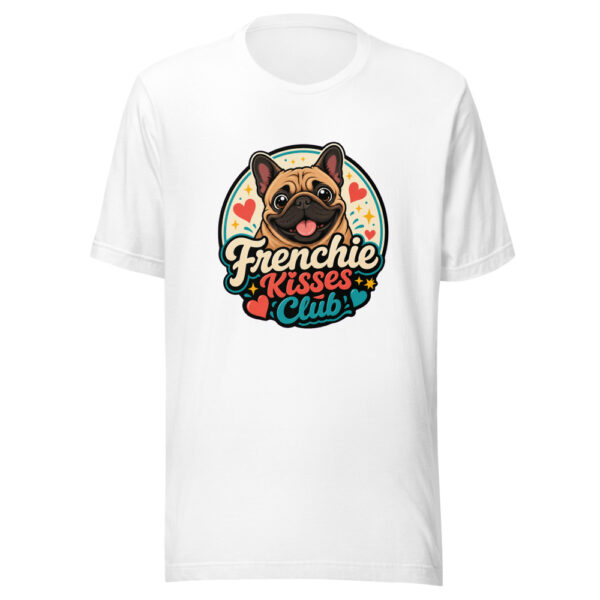 Frenchie Kisses Club Graphic Tee mockup 3
