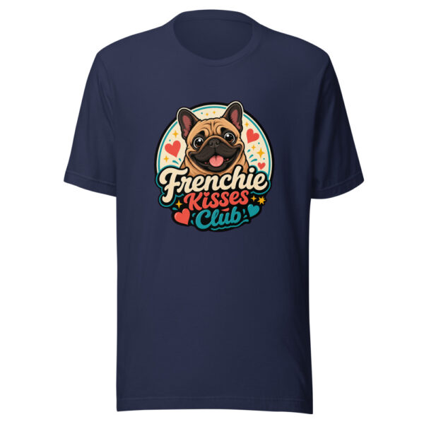 Frenchie Kisses Club Graphic Tee mockup 4