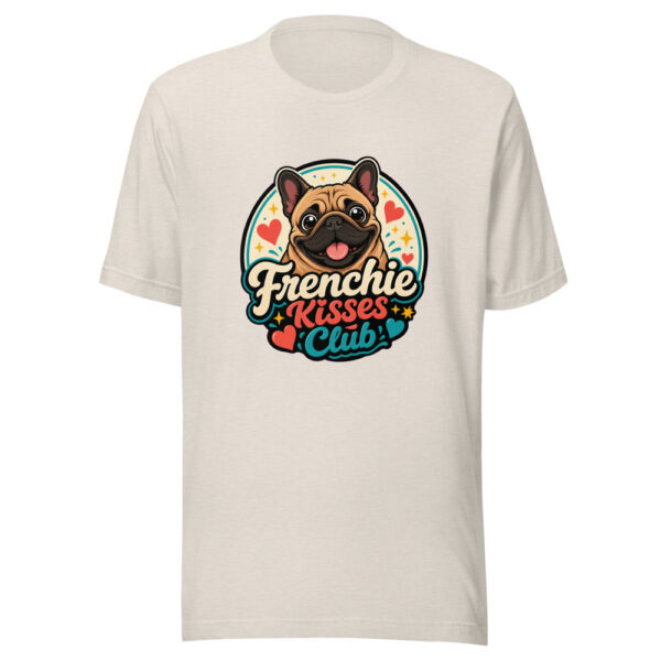 Frenchie Kisses Club Graphic Tee mockup 8